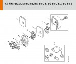 Stihl BG 86 Blowers Spare Parts